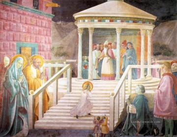  Mary Kunst - Marys Darstellung im Tempel Frührenaissance Paolo Uccello